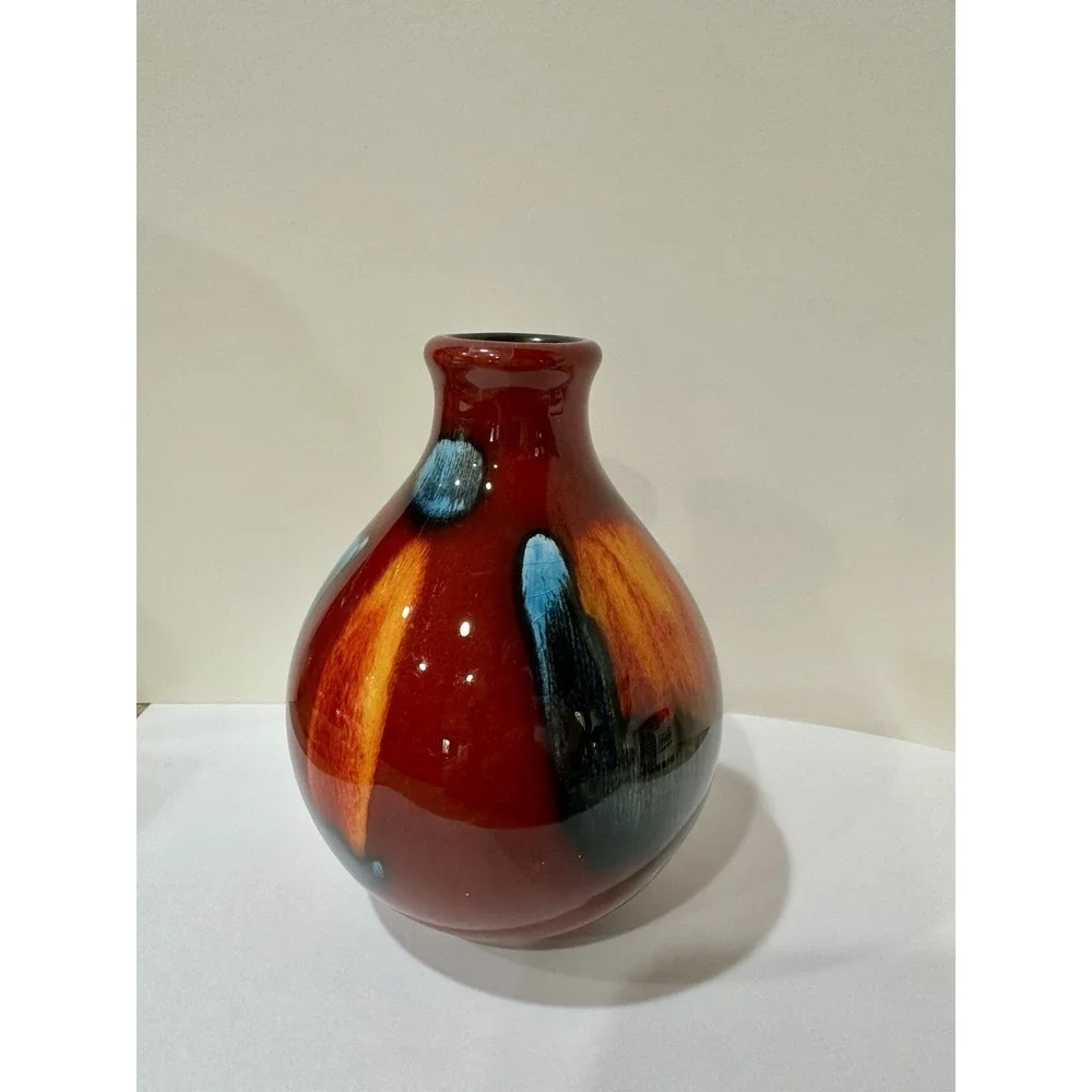 Poole Pottery Volcano Living Glaze Squat Bud Vase 5